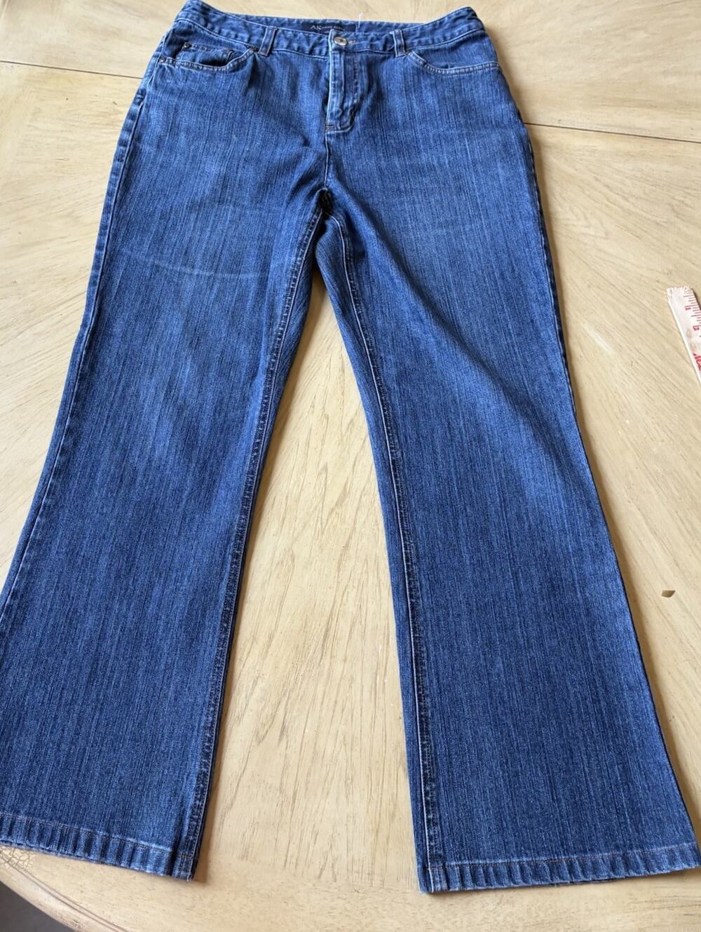 VTG 90s Anne Klein Metropolitan Bootcut Jeans Western Classic Stretch Womens 8